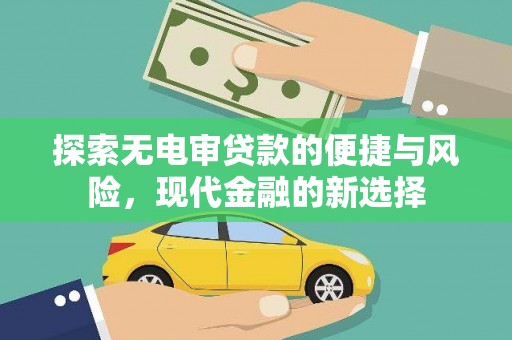 九台探索无电审贷款的便捷与风险，现代金融的新选择