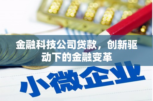 芙蓉金融科技公司贷款，创新驱动下的金融变革
