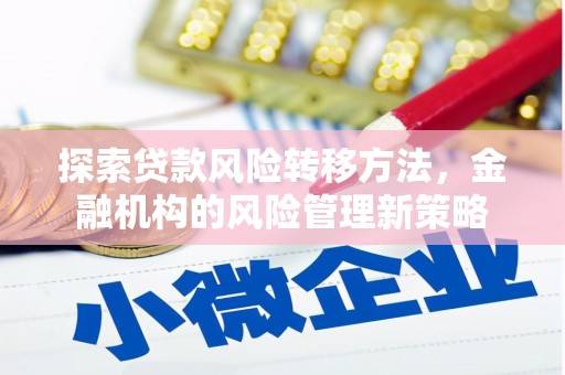 前镇探索贷款风险转移方法，金融机构的风险管理新策略