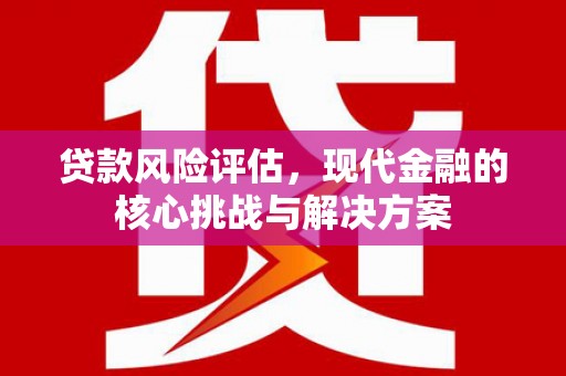 布袋贷款风险评估，现代金融的核心挑战与解决方案