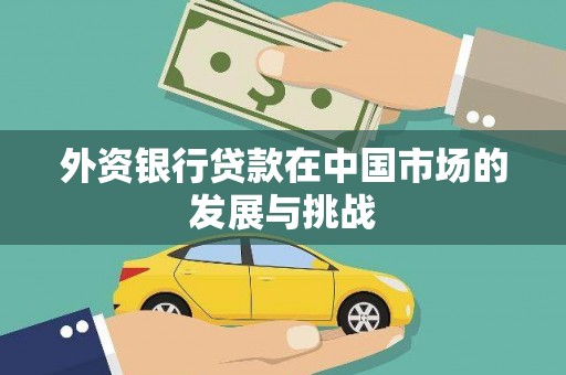 海原外资银行贷款在中国市场的发展与挑战