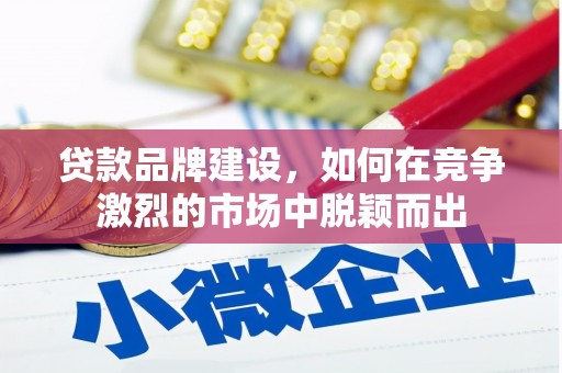 夏邑贷款品牌建设，如何在竞争激烈的市场中脱颖而出