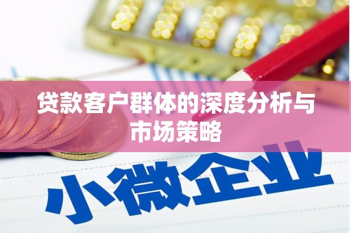 芙蓉贷款客户群体的深度分析与市场策略