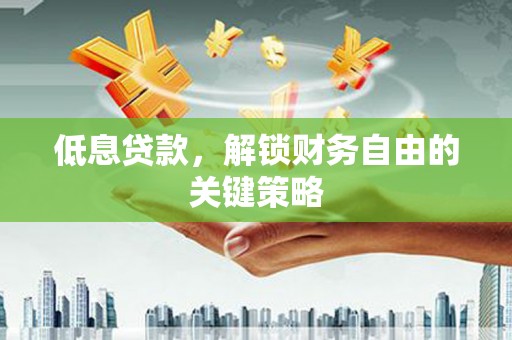 林西低息贷款，解锁财务自由的关键策略