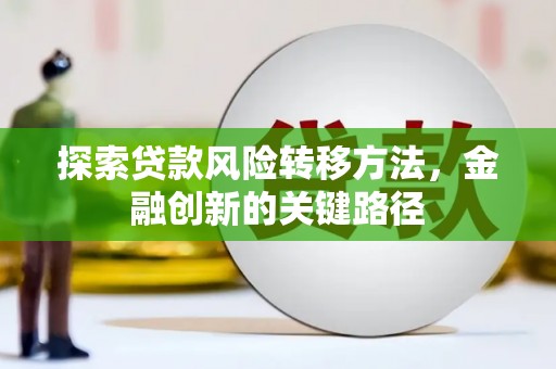 望安探索贷款风险转移方法，金融创新的关键路径