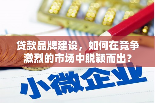 小金贷款品牌建设，如何在竞争激烈的市场中脱颖而出？