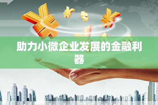 沿河助力小微企业发展的金融利器