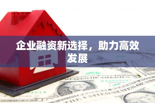 西螺企业融资新选择，助力高效发展